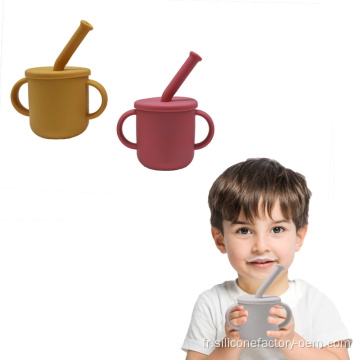 Nouvelle tasse de bébé en silicone pour bébé